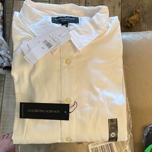 Banana Republic Women’s White Non-Iron Dress Shirt -Size 14